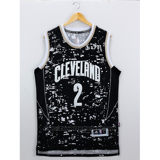 Maglia Luci Della Citta Cleveland Cavaliers Kyrie Irving #2 Nero